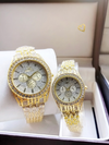 Couple Diamonds Stone Watch